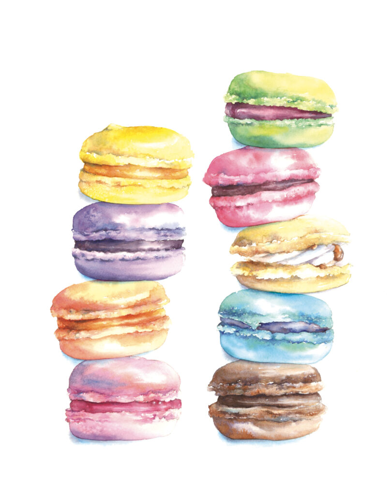 Affiche Macarons Faustine & Gourmandises