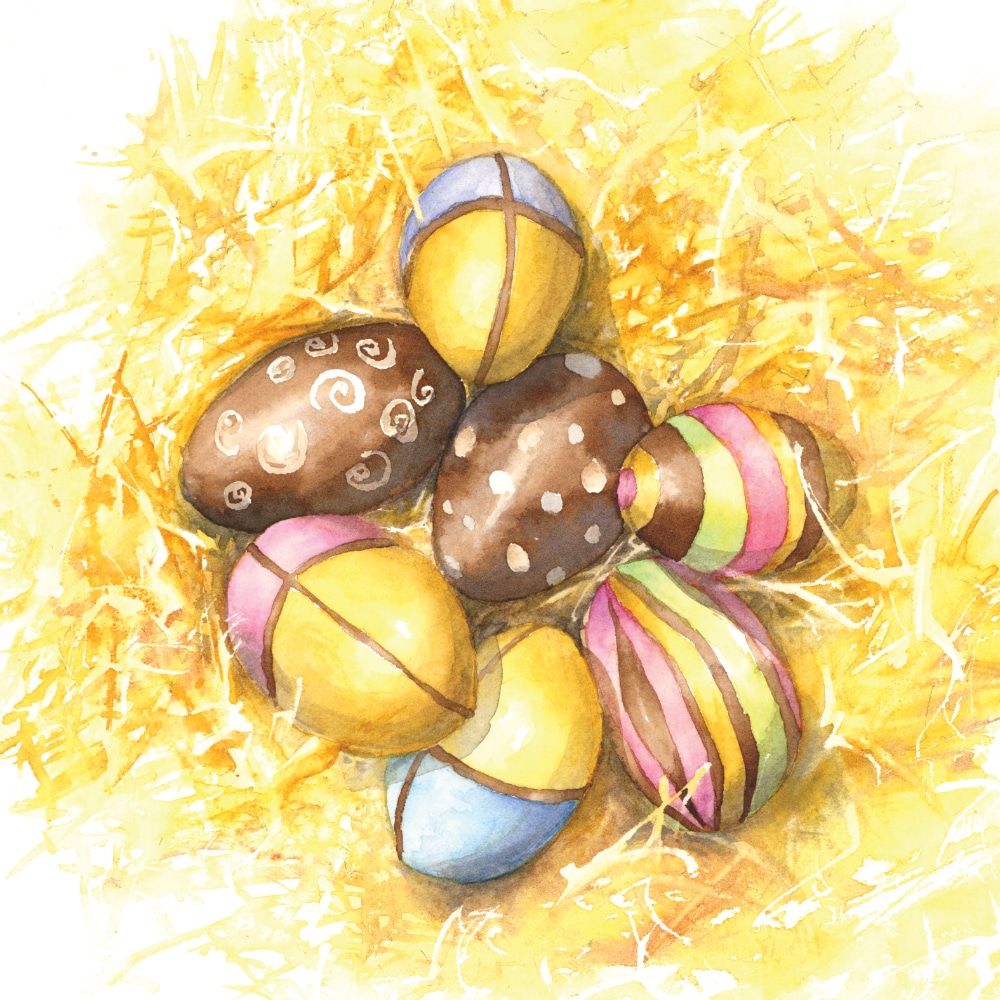 Carte Oeufs en chocolat